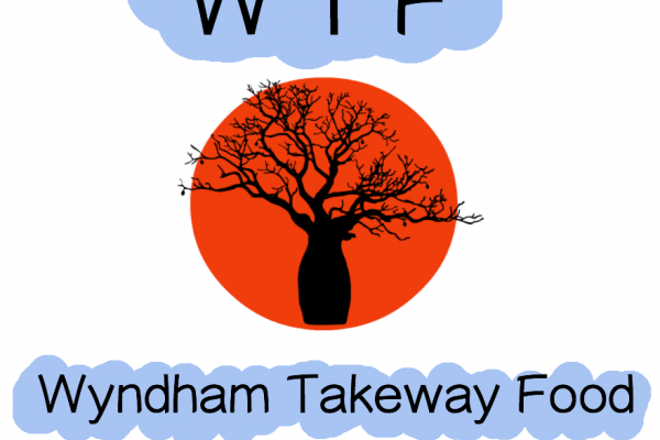 WTF (Wyndham Takeaway Food) Logo