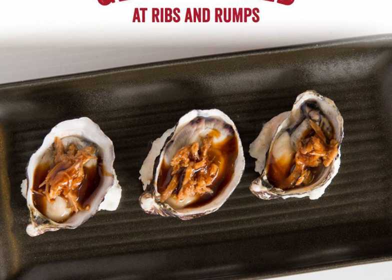 Oysters at Ribs and Rumps Fortitude Valley