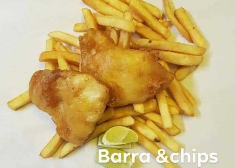 Barra and chips of course!