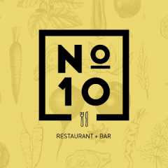 No.10 Restaurant + Bar Woden Logo
