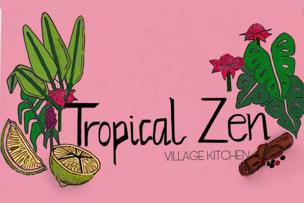 Tropical Zen Village Kitchen