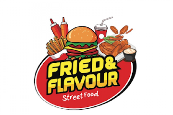 FRIED AND FLAVOUR - Banks Take Away Logo