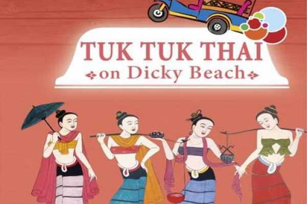 Tuk Tuk Thai on Dicky Beach Logo