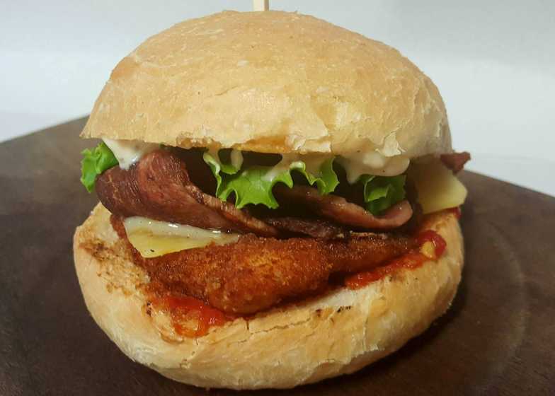 The Foghorn Burger at Phat Burgers Toowoomba