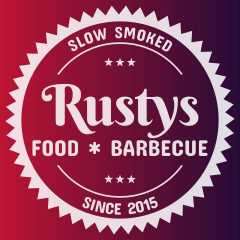 Rustys Food and Barbecue Logo