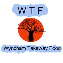 WTF (Wyndham Takeaway Food) Logo