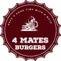 4 Mates Burger Logo